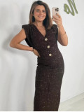 Women's Sexy V-Neck Sequined Dress