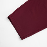 Women's Spring & Summer Halter Neck Lace-Up Low Back Solid Ruched Slim Waist Cropped Jumpsuit