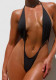 Women's Sexy Solid Color One-Piece Bikini Swimsuit