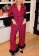 Women's Turndown Collar Plaid Cardigan Shirt & Long Pants Pajama Set