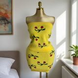 Women's Summer Casual Sexy Strap Ruffle Edge Two-Piece Shorts Set