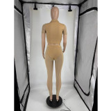 Women's Spring & Summer Sexy See-Through Mesh Slim Fit Casual Pants Set