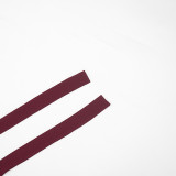 Women's Spring & Summer Halter Neck Lace-Up Low Back Solid Ruched Slim Waist Cropped Jumpsuit