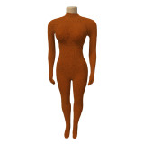 Sexy Nightclub Party Lingerie High Neck Stretch Lace Tight-Fitting Jumpsuit