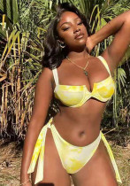 Women's Two-Piece Tie-Dye Print Bikini Swimsuit