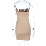 Women Summer Holidays Strapless Maxi Dress