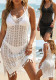 Women Sexy Beachwear with Hollowed-out Tassel Patchwork Bikini Overlay Dress