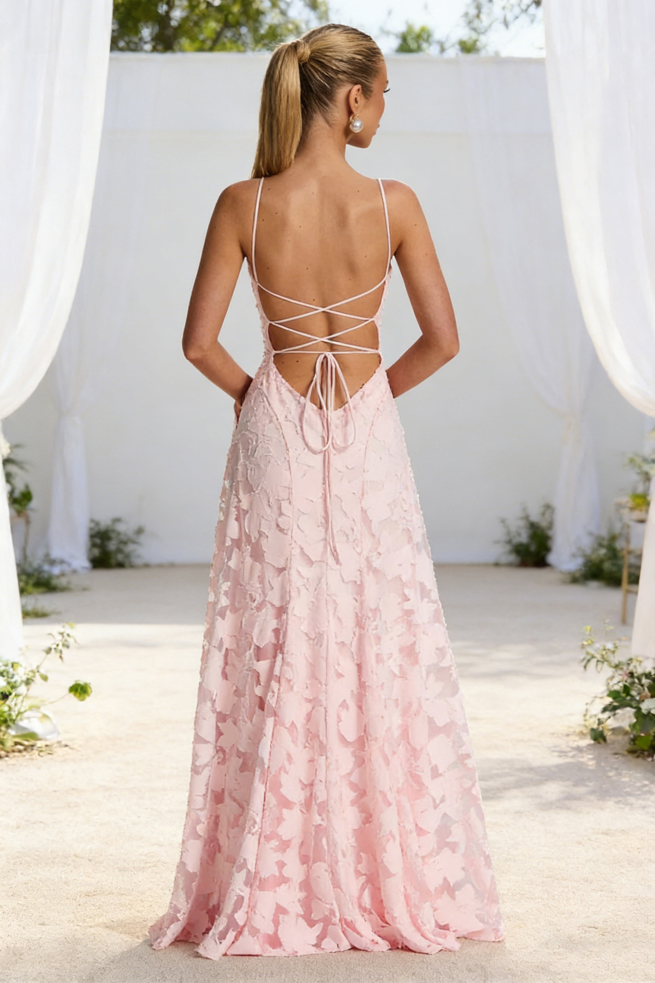 Women Burgunry Sexy Maxi Dress