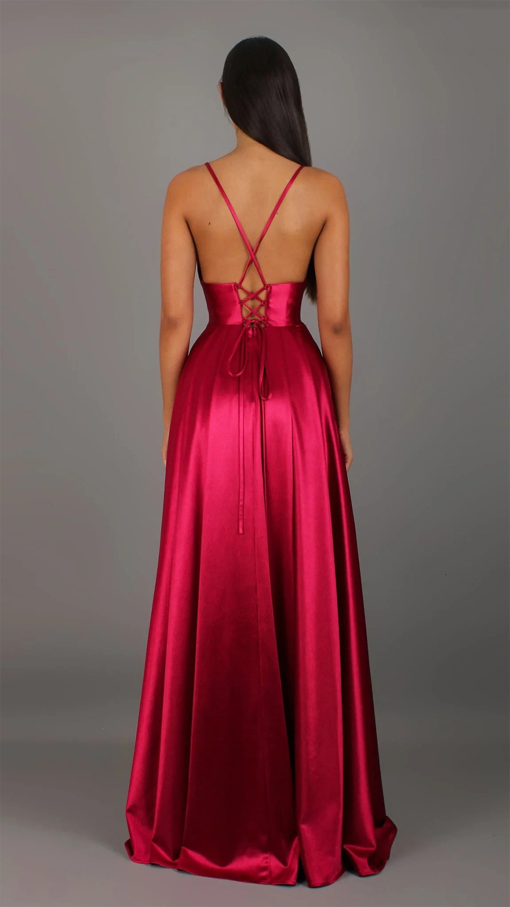 Women Summer Sexy V-Neck Solid Sleeveless Dress
