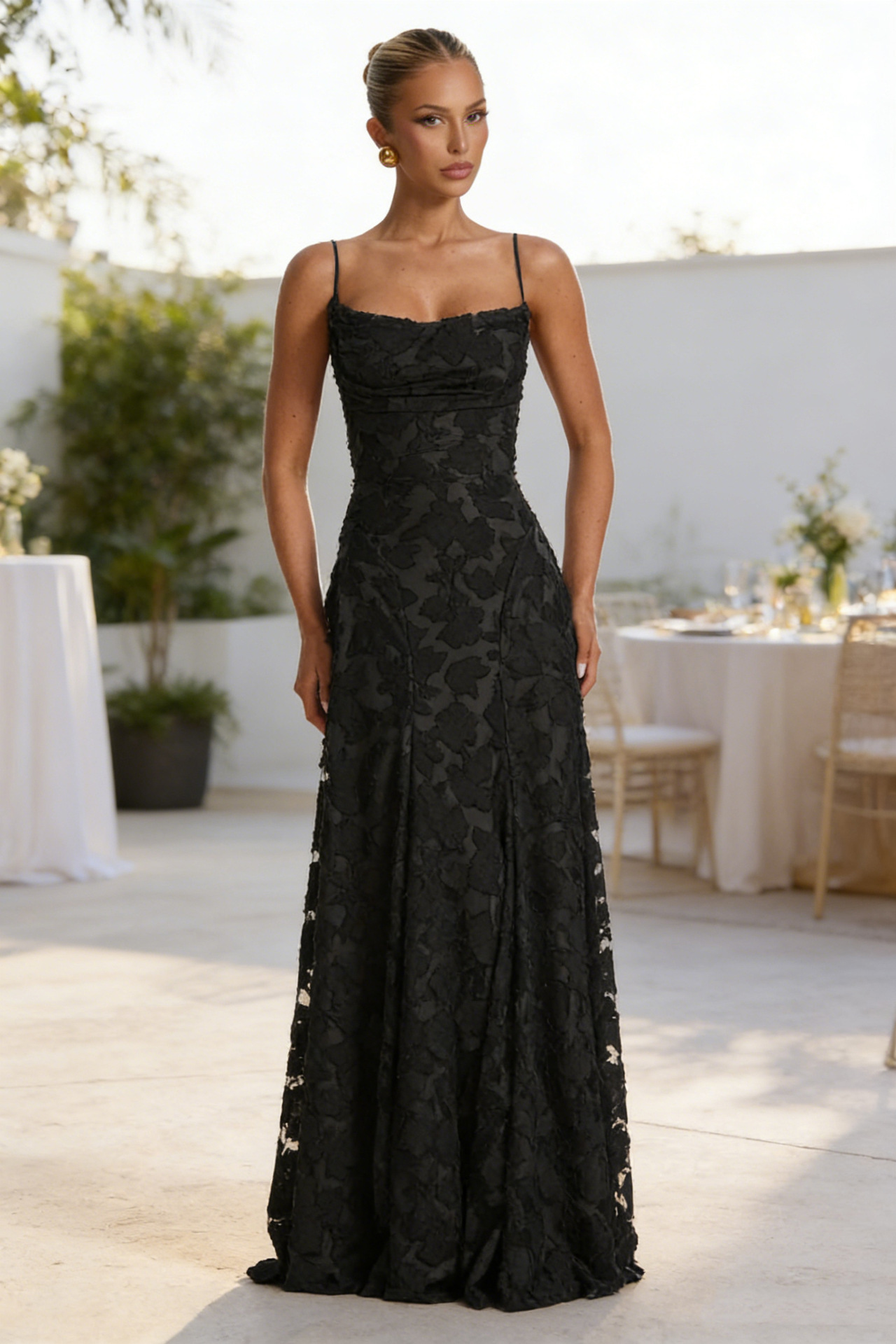 Women Burgunry Sexy Maxi Dress