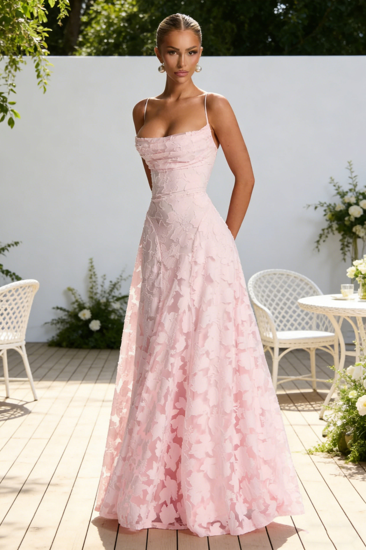 Women Burgunry Sexy Maxi Dress