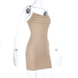 Women Summer Holidays Strapless Maxi Dress