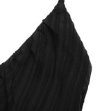 Women Halter Neck Patchwork Lace Strap Maxi Dress