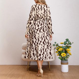 Summer Women Chic Printed Casual Midi Dress