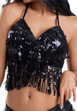 Women Jazz Sexy Sequin Top