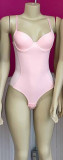 Sexy Shaping Slim Solid Strap Bodysuit