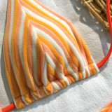 Women Striped Sexy Two-Piece Bikini Swimsuit