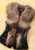 Autumn / Winter Women Faux Fur Slim-Fit Vest Jacket