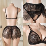 Sexy Lace Bikini Set See-Through Lingerie