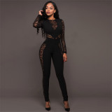Women Sexy Lace Jumpsuit