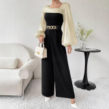 Women Spring/Autumn Long-Sleeved Casual Jumpsuit