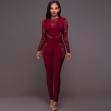 Women Sexy Lace Jumpsuit