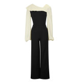 Women Spring/Autumn Long-Sleeved Casual Jumpsuit