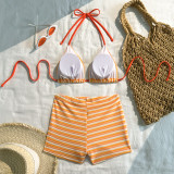 Women Striped Sexy Two-Piece Bikini Swimsuit