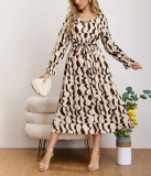 Summer Women Chic Printed Casual Midi Dress