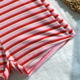 Women Striped Sexy Two-Piece Bikini Swimsuit