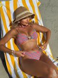 Women Fashion Sexy Striped Two-Piece Bikini Swimsuit
