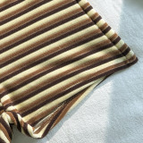 Women Striped Sexy Two-Piece Bikini Swimsuit