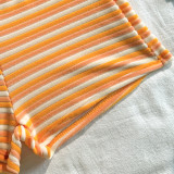 Women Striped Sexy Two-Piece Bikini Swimsuit