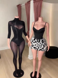 Sexy Shaping Slim Solid Strap Bodysuit
