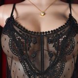 Lace See-Through Seductive Strap Pajama Lingerie Set