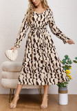 Summer Women Chic Printed Casual Midi Dress