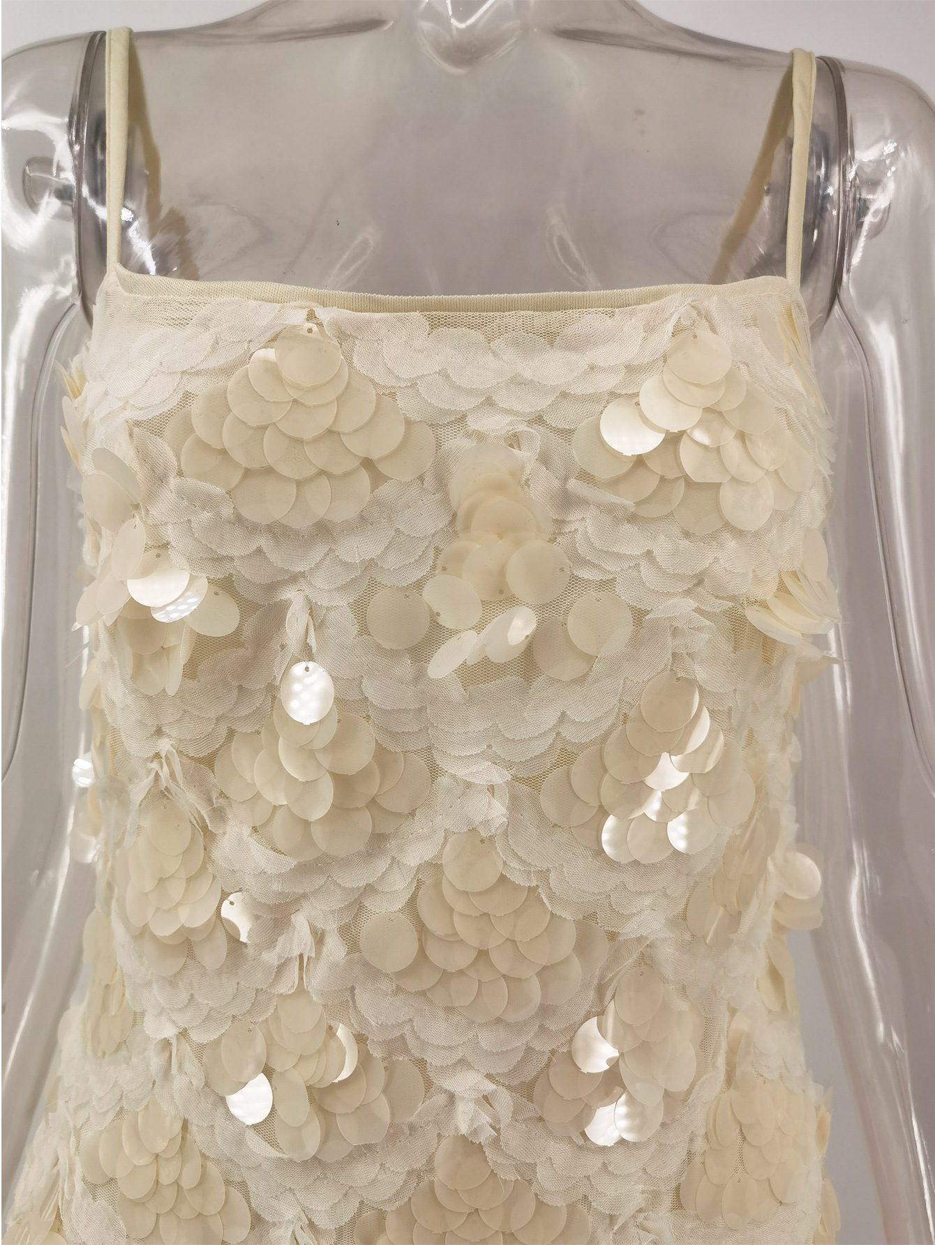 Women Sexy Low-Back Sequin Strap Party Mini Dress