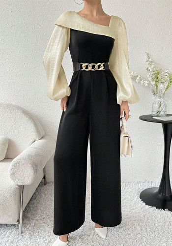 Women Spring/Autumn Long-Sleeved Casual Jumpsuit