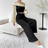 Women Spring/Autumn Long-Sleeved Casual Jumpsuit
