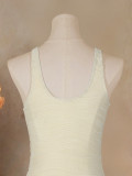 Women Sexy Solid Tie-Rope One-Piece Swimwear