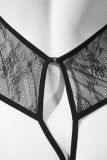Women Sexy See-Through Lace Bow Lace Bodysuit Sexy Lingerie