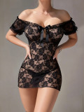 Women Black Lace Sexy Lingerie with Panties Sexy Lingerie