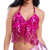 Women Jazz Sexy Sequin Top