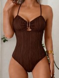 Women's Elegant Tie-Strap One-Piece Swimsuit