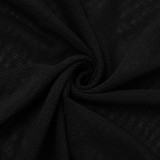 Winter Women's Solid Color Slim Sexy Off-Shoulder Patchwork Evening Dress