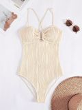 Women's Elegant Tie-Strap One-Piece Swimsuit
