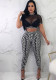 Women's Sexy Mesh Nightclub Two-Piece Pants Set