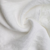 Women's Bow Strapless Off-Shoulder Ruched Slim Waist White Dress