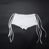 Women Round Neck Long-Sleeved Letter Print T-Shirt Blessed Shorts Two-Piece Set