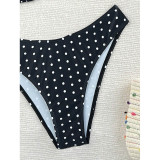 Women Sexy Polka Dot Print Bikini Holidays Beach Two Pieces Swimwear